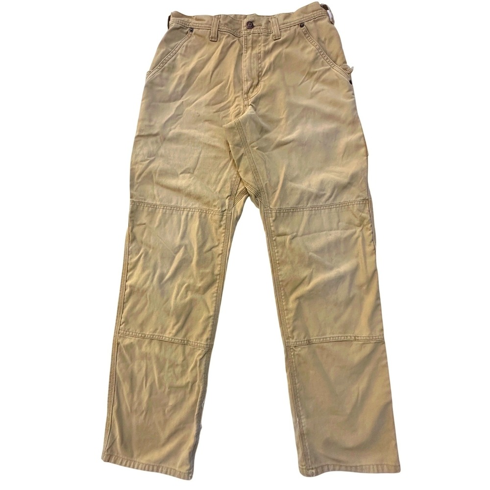 Patagonia Iron Forge Hemp Canvas Double Knee Pants 30 Tan Workwear Distressed